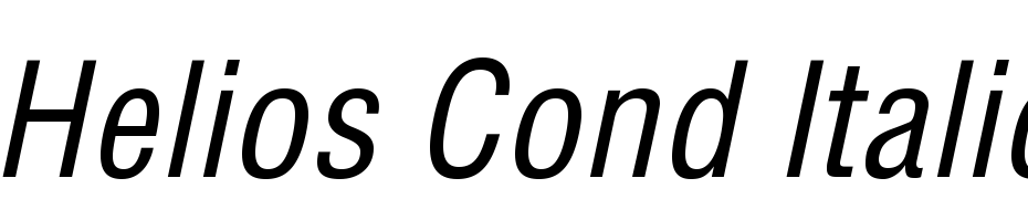 Helios Cond Italic Yazı tipi ücretsiz indir